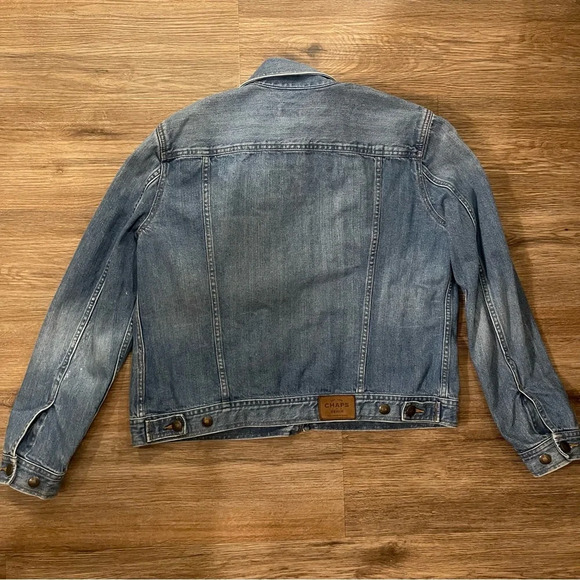 VTG Chaps Women Jean Jacket 90s Y2K Relaxed Fit Sz Large - Picture 2 of 7